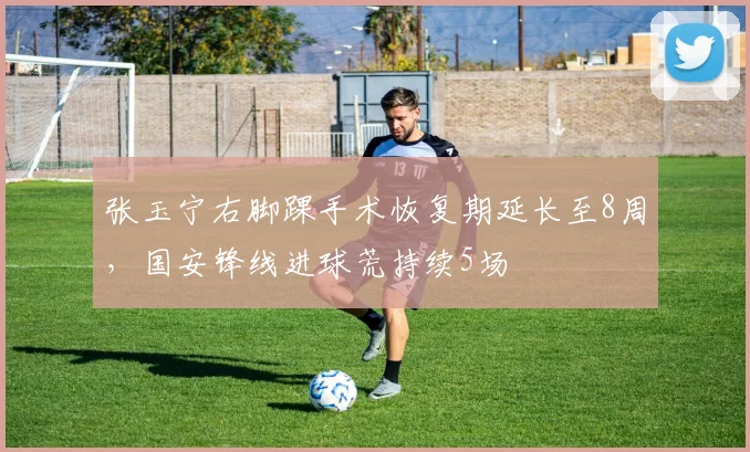 张玉宁右脚踝手术恢复期延长至8周,国安锋线进球荒持续5场